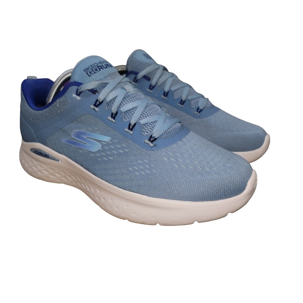 Skechers Go Run Lite Women's Blue Athleisure Walking Running Shoe 129423 Sz 10 M